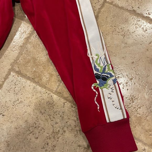 Gucci X Alessandro Michele Embroidered Dragon Red Applique Hoodie - Picture 8 of 16